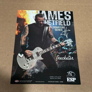 James Hetfield of Metallica - ESP Guitars - 2005 Print Advertisement